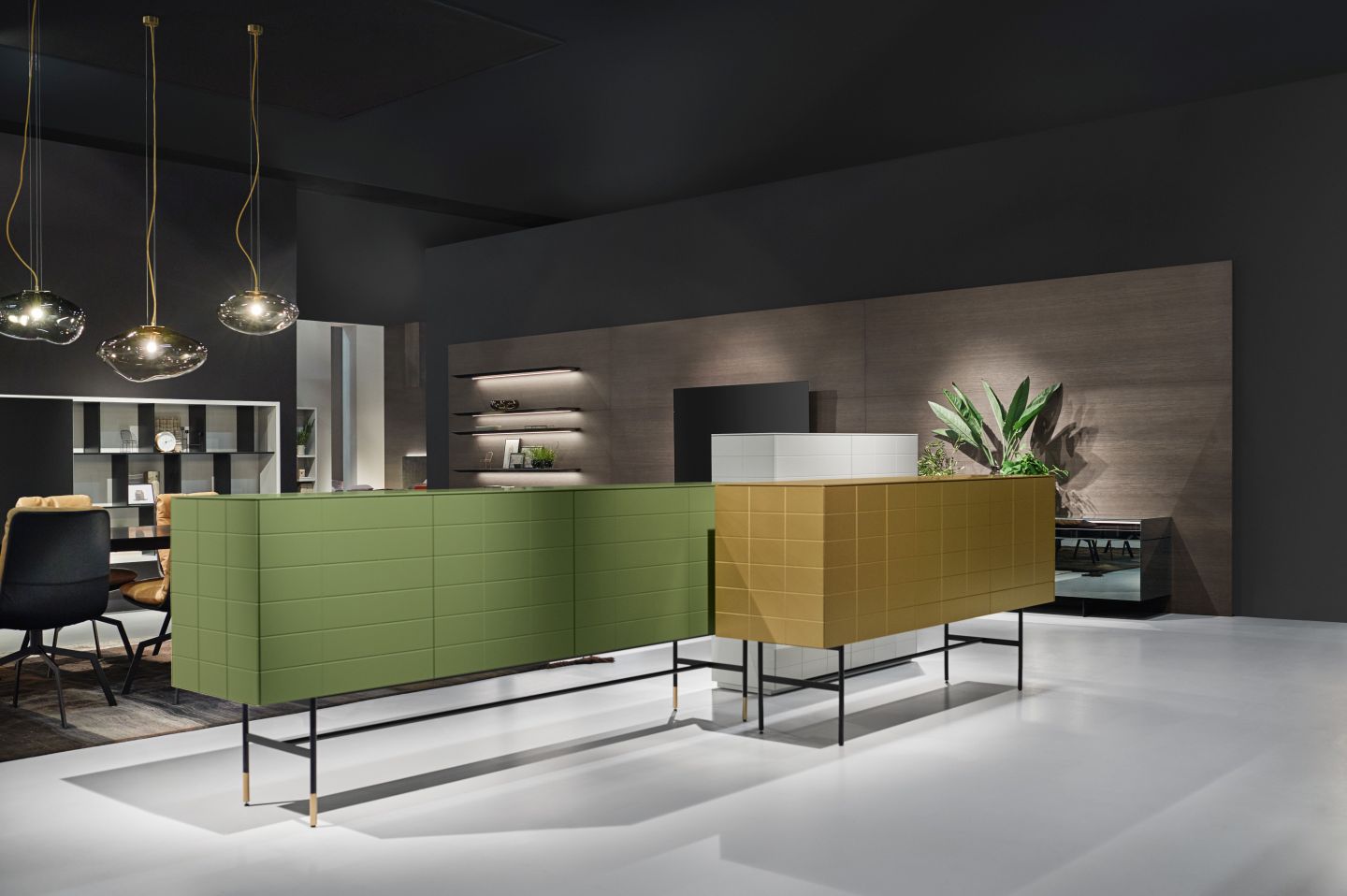 SOMA Edition Sideboard gruenes Sideboard pistazie Sideboard gold